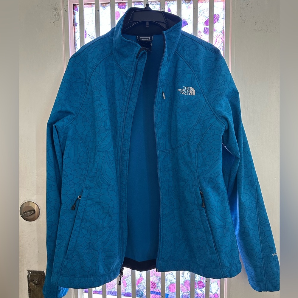 The North Face Teal Floral Jacket